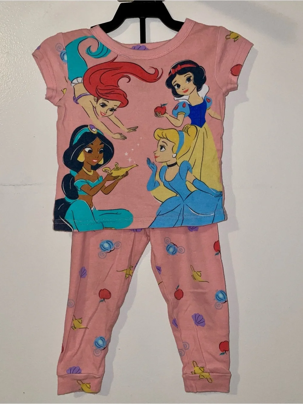 Disney Pink Princess Short-Sleeve Pajama Set